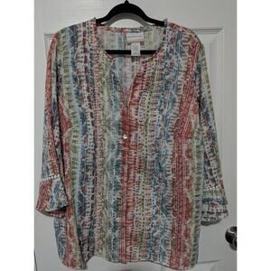 Alfred Dunner Women's Plus Blouse EUC size 1X